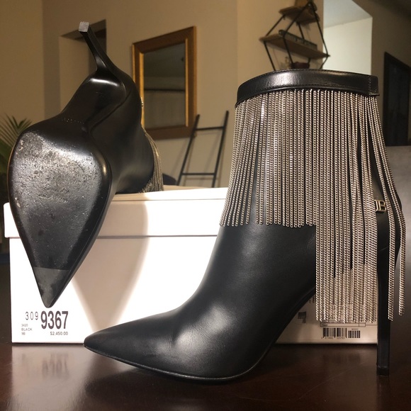 SOLD! Authentic Balmain Leather Booties - Picture 4 of 8